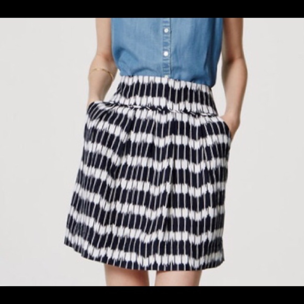 Loft Ikat Stroll Skirt
